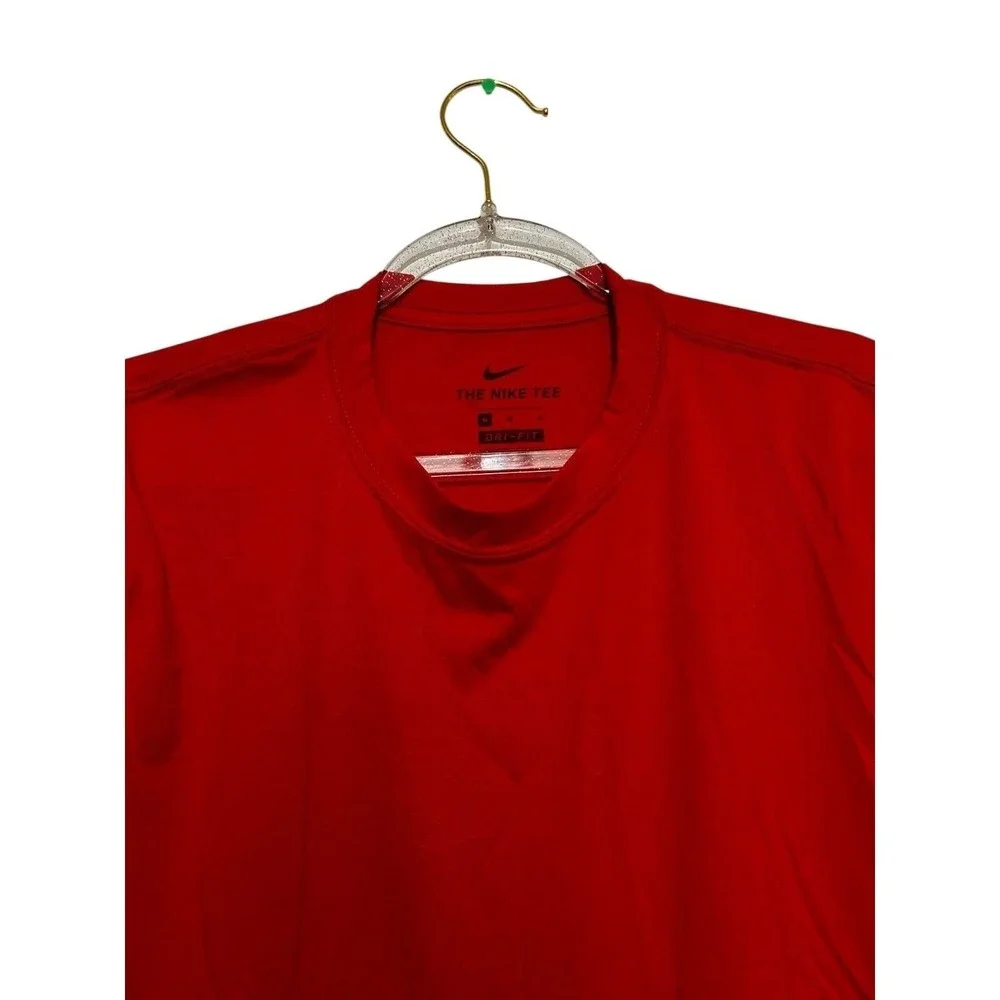Nike Mens Dri-Fit T-Shirt Short Sleeve Red Medium Performance Tee
